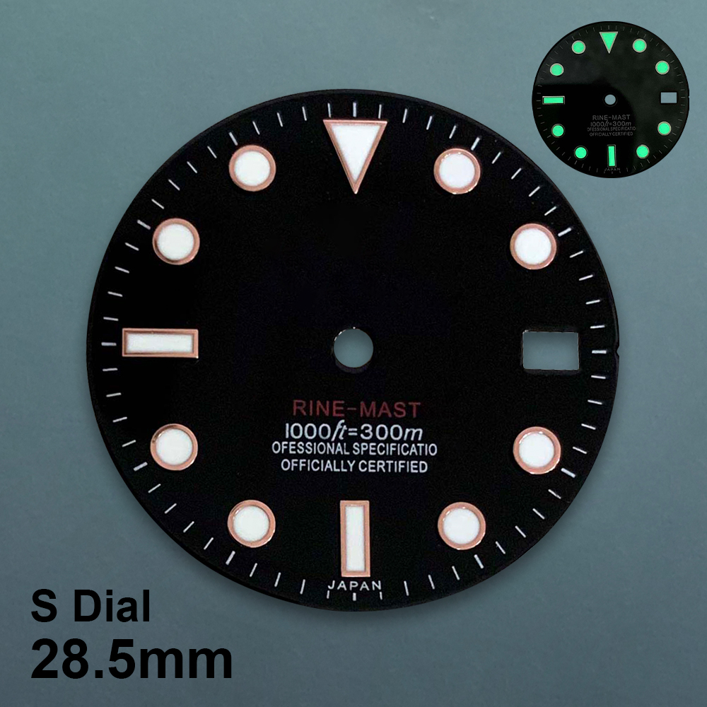 28.5mm S Logo SUB Dive Dial Fi - đánh giá và giá Reel Case