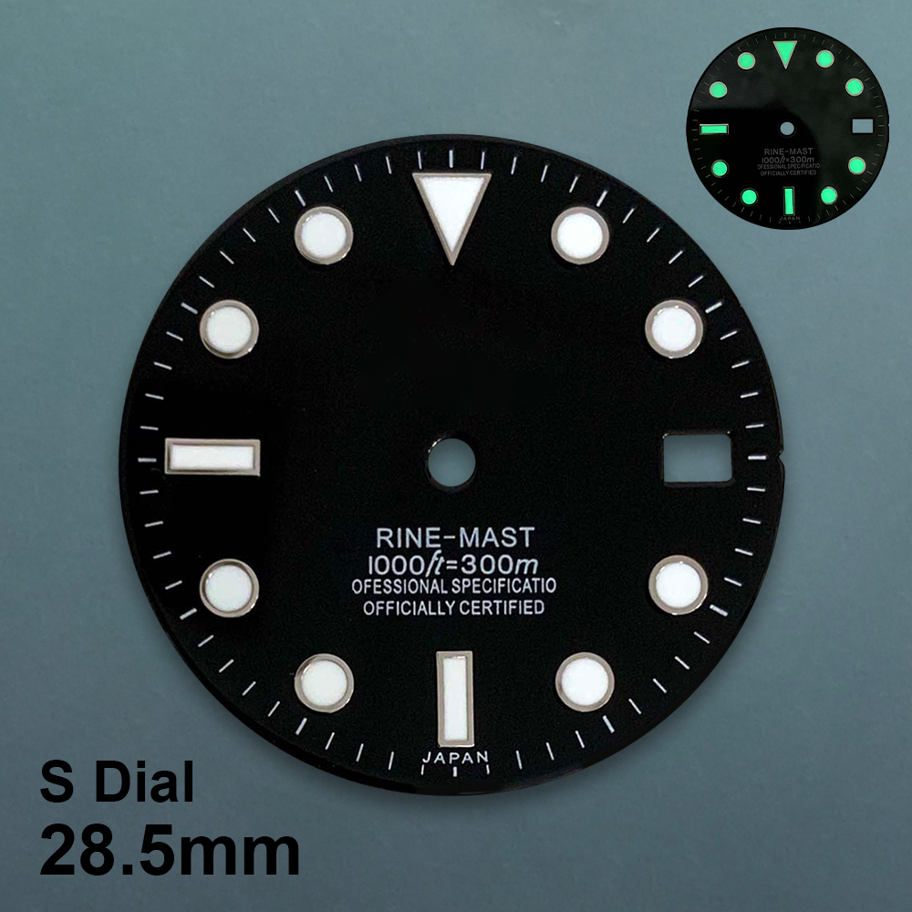 28.5mm S Logo SUB Dive Dial Fi - đánh giá và giá Reel Case