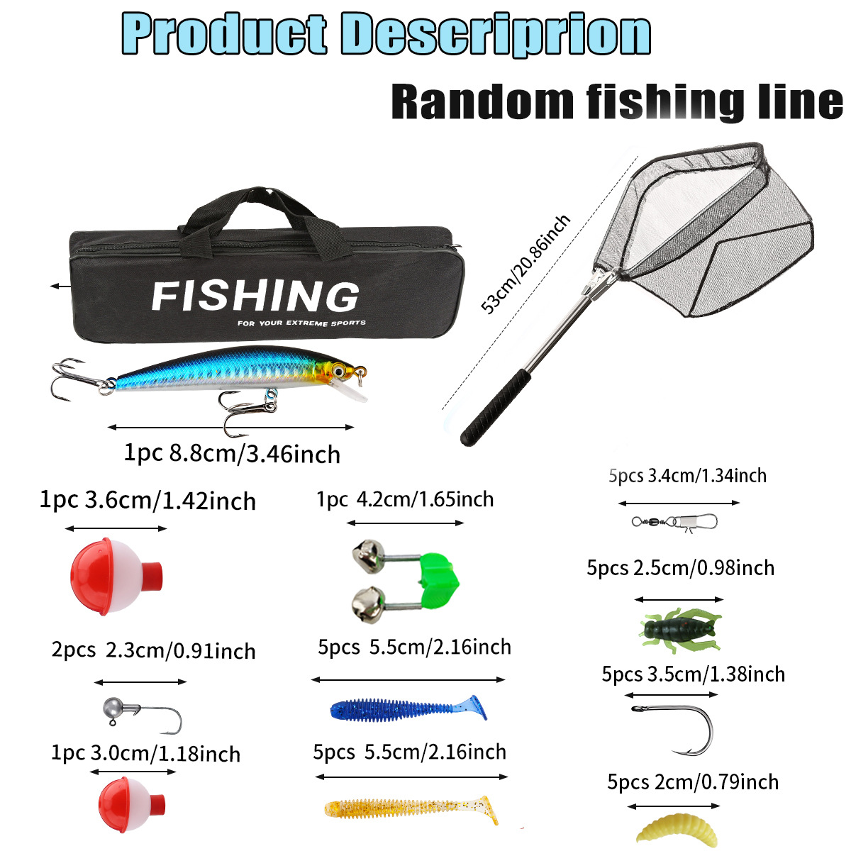 Telescopic Fishing Rod Spinnin - đánh giá và giá Reel Bag