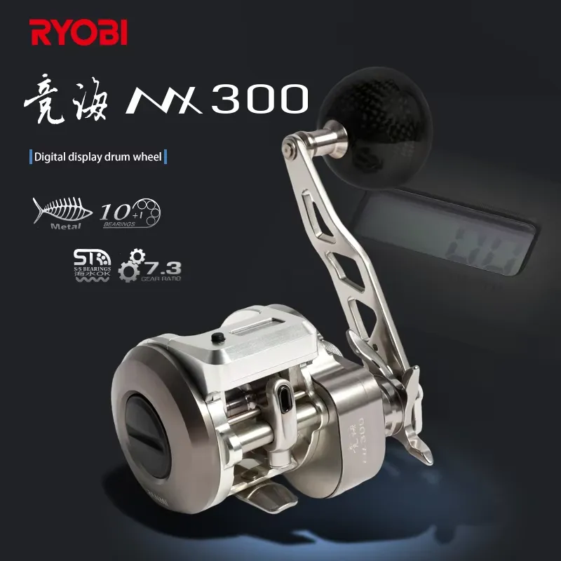 New Ryobi metal slow trolling  - đánh giá và giá Trolling Reel