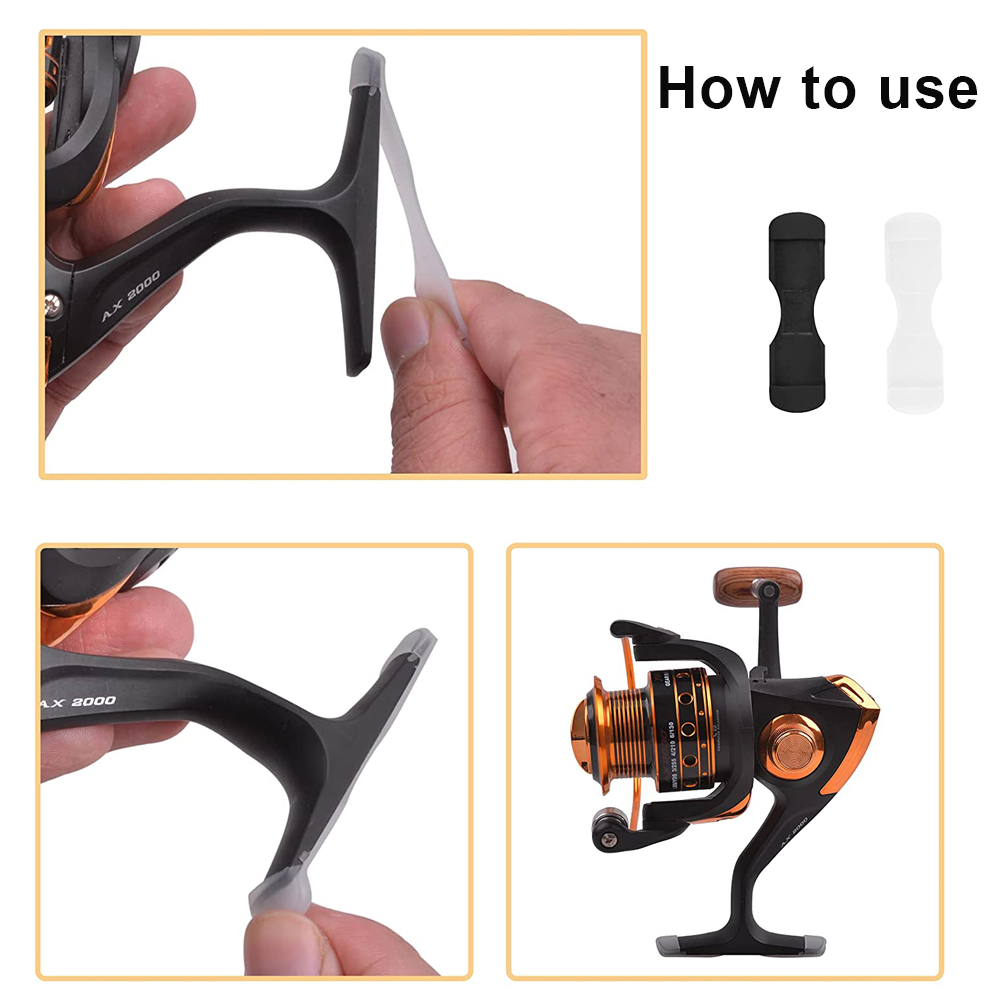 40/100Pcs Rubber Fishing reel  - đánh giá và giá Spincast Reel